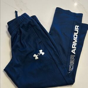 Size Snall Under Armour Kids' Blue Joggers with Logo